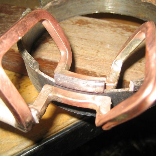 Induction brazing of carbide insert onto a cutting tool